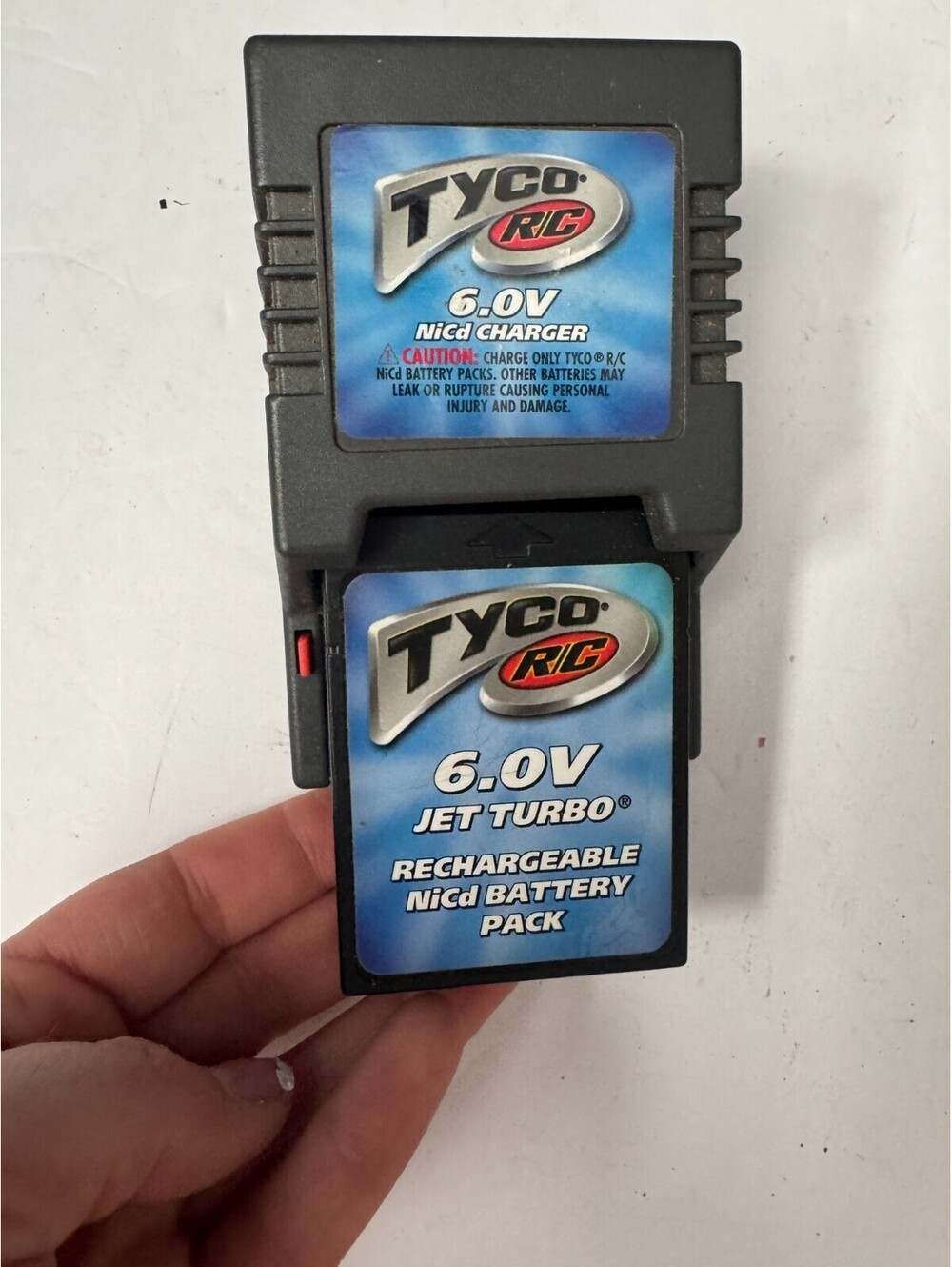 Tyco RC 6.0V Jet Turbo Charger 32990 rechargeable NiCd battery pack set Untested